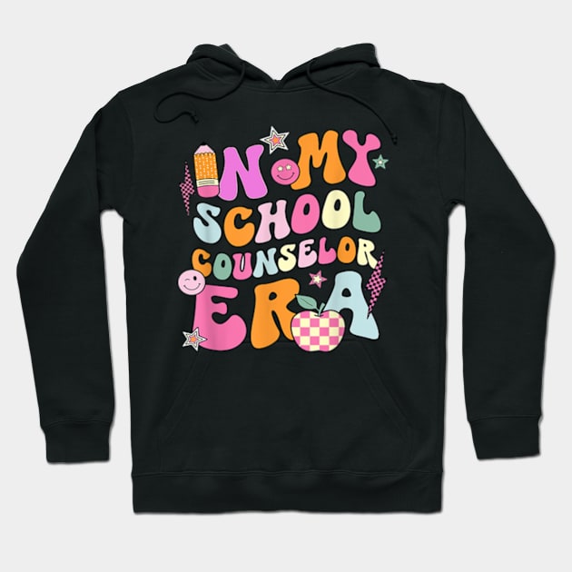 In My Counselor Era Funny Groovy Back To School Teacher Hoodie by David Brown